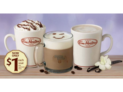 Tim Hortons Canada: $1 Hot Specialty Drinks