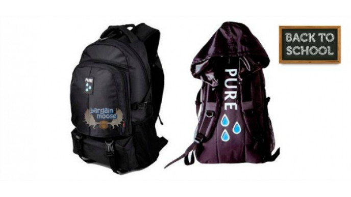 Dealfind Canada: $29 For A Pure Water-Resistant Hooded Backpack