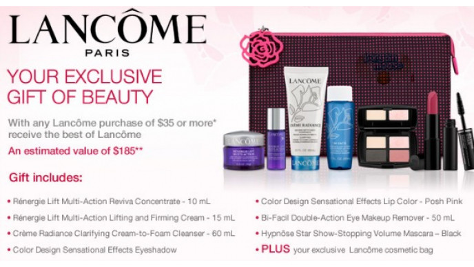 Sears Canada: Free Lancome Gift With $35+ Purchase