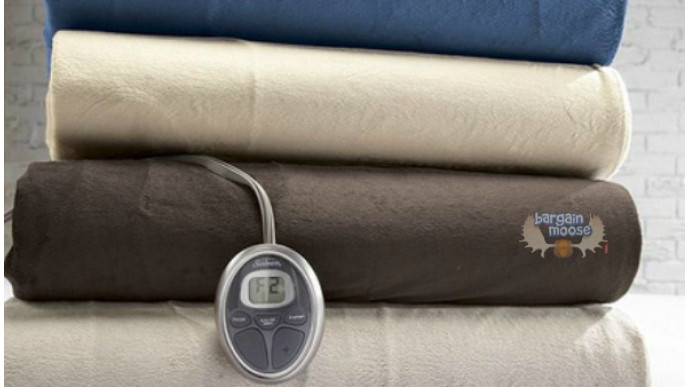 Sears Canada Sunbeam Premium Royal Mink Heated Blanket 50 Off