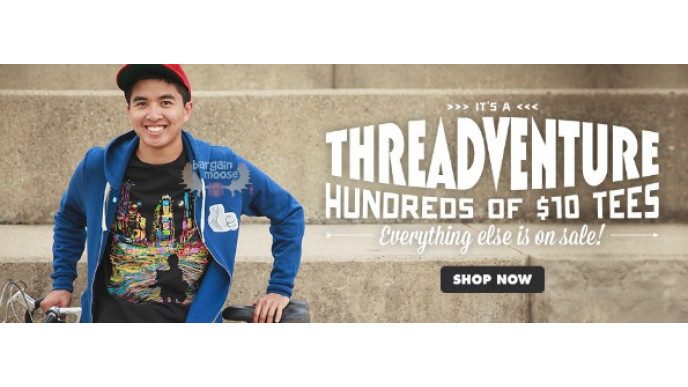 Threadless Canada: Tees Only $10 + Everything Else On Sale