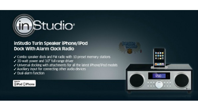 The Source Canada: 40% Off InStudio Speaker iPhone/iPod Dock With Alarm Now $60 (Refurb)