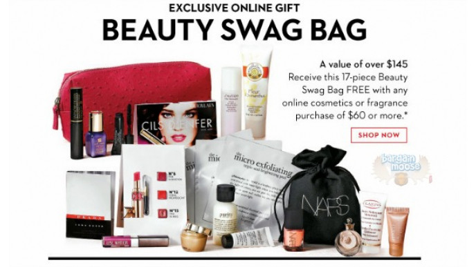 The Bay Canada: Free Beauty Swag Bag With Purchase Of $60+ Online Only