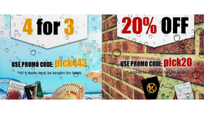 AwesomeBooks Coupons: 4 For 3 or 20% Off