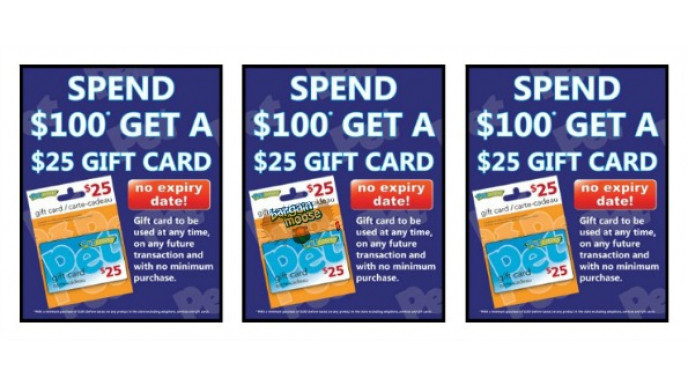 Petcetera Canada: Get $25 Gift Card With $100 Spend