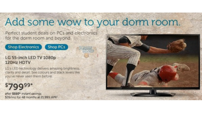 Dell Canada: $550 Off LG 55" Full HD LED TV - Now $800