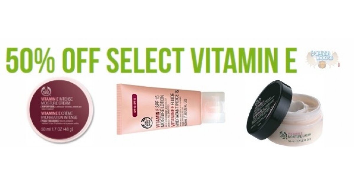 The Body Shop Canada 50 Off Vitamin E Creams