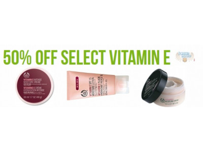 The Body Shop Canada: 50% Off Vitamin E Creams