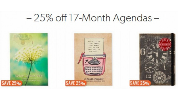 Chapters Canada: 25% Off Agendas & Planners