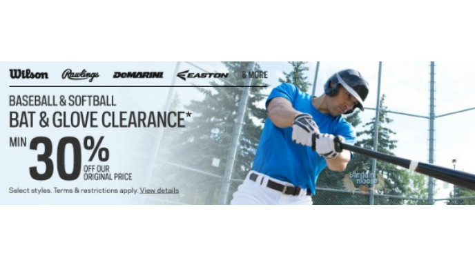 Sport Chek Canada: Minimum 30% Off Baseball Clearance