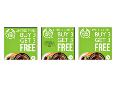 The Body Shop Canada: B3G3 Free Or B2G2 Free