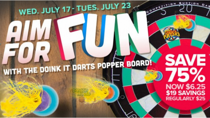 Mastermind Toys Canada: Doink It Poppers Dart Board 75% Off