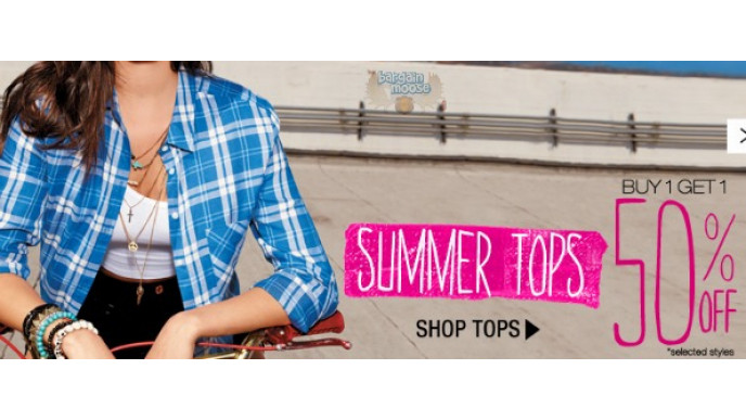 Garage Canada: B1G1 50% Off Summer Tops Online Only
