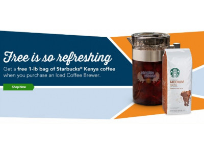 StarbucksStore.ca: Free Bag Of Kenya Coffee With Brewer Set Purchase ($16.95 Value)