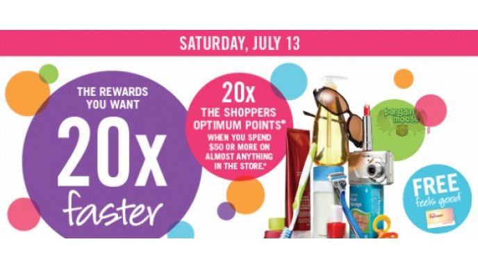 Shoppers Drug Mart Canada: 20X Points Event