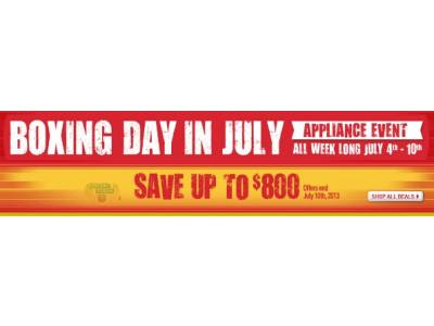 Lowes Canada: Boxing Day In July Sale