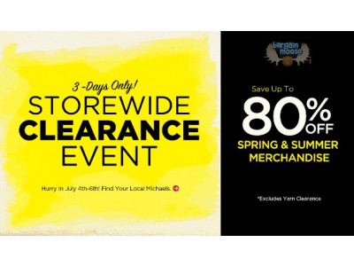 Michaels Canada Summer Clearance: Up To 80% Off