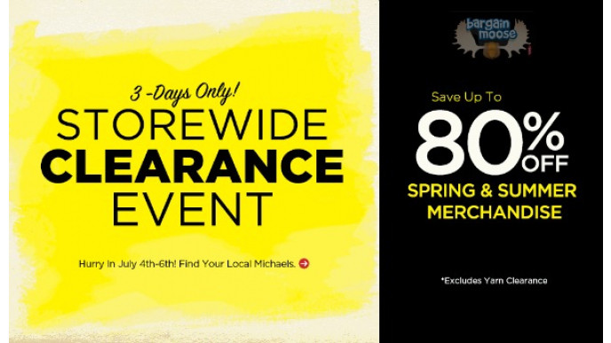 Michaels Canada Summer Clearance: Up To 80% Off