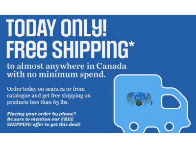 Sears Canada: Free Shipping No Minimum (Expired)