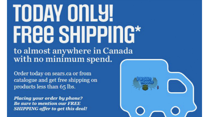 Sears Canada: Free Shipping No Minimum (Expired)