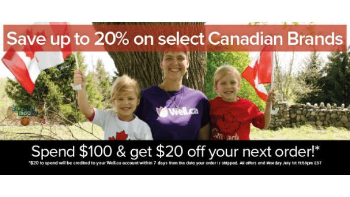 Well.ca: Spend $100 & Get $20 Off Your Next Order