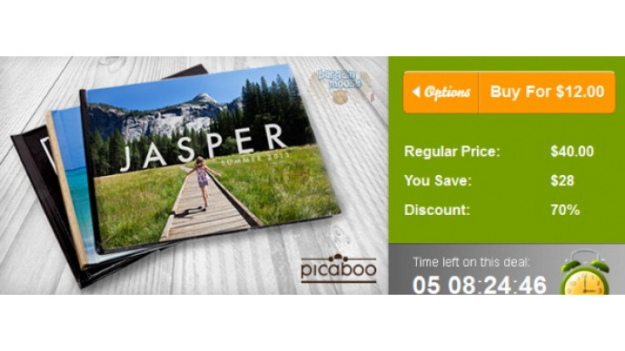 WagJag Canada: 70% Off a Picaboo Custom Hardcover Photo Book