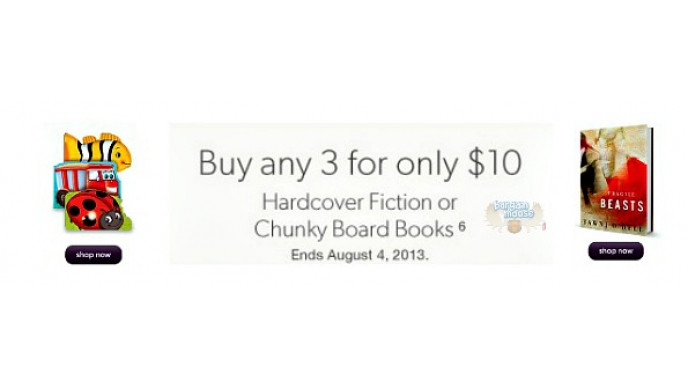 Chapters Canada: Board Books & Hard Cover Fiction 3 For $10