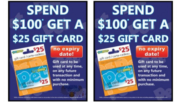 Petcetera: Get A $25 Gift Card With $100 Spend In-Store