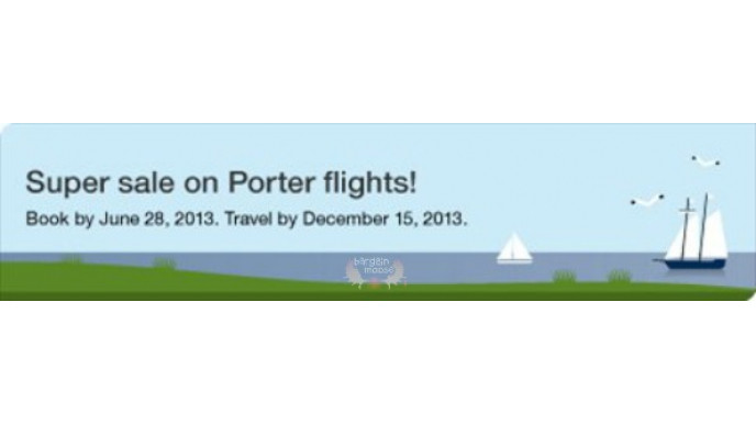 Porter Airlines Canada Super Sale: One Way Flights As Low As $96