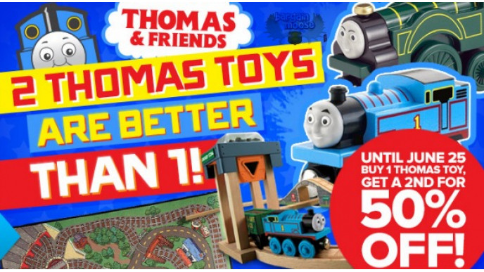 Mastermind Toys: B1G1 50% Off Thomas Toys
