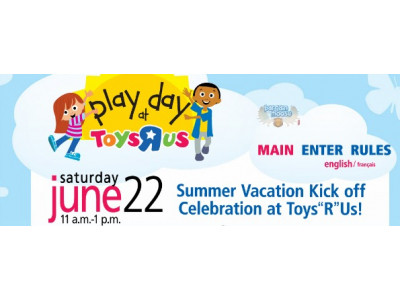Toys R Us Canada Event: Free Play Day June 22nd
