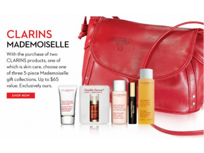The Bay Canada: Free Gift With Purchase Of 2 Clarins Products ($65 Value)
