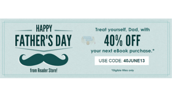 Sony Reader eBook Store Coupon Code: 40% Off Select eBooks