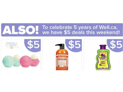 Well.ca: Weekend $5 Deals