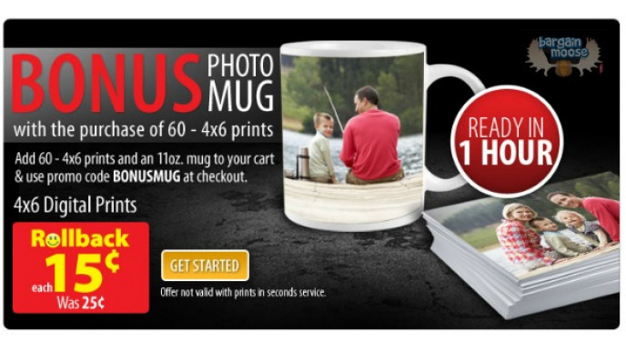 Walmart Photo Centre: Free Photo Mug When You Buy 60 Photos