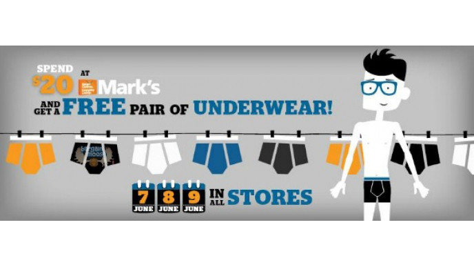 Mark's Canada: 25% Off Men's Shirts & Activewear + Free Underwear