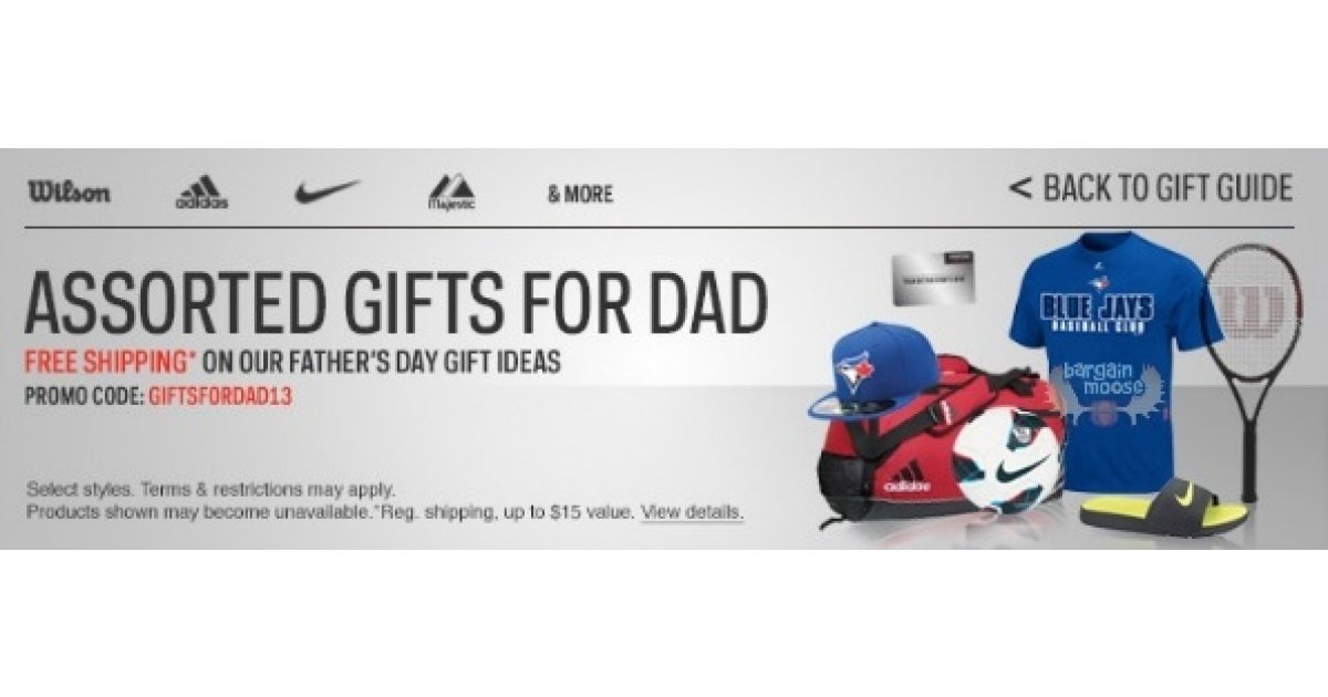 Sport Chek Canada Promo Code Free Shipping on Father's Day Gifts