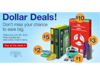 Staples Canada: Dollar Deals
