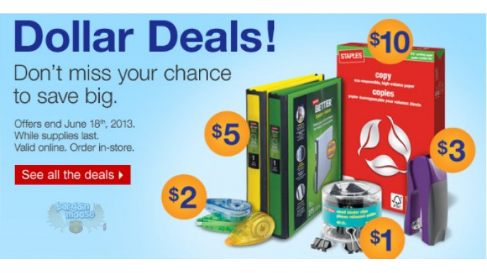 Staples Canada: Dollar Deals