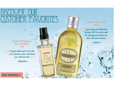 L'Occitane Canada: Free Shipping on a $60 Spend