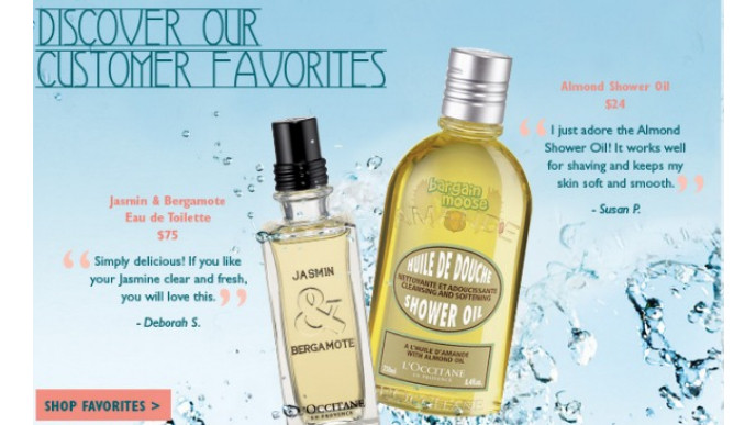 L'Occitane Canada: Free Shipping on a $60 Spend