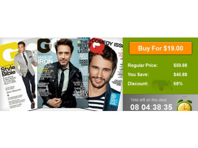 WagJag Canada: $19 For 1-Year Subscription To GQ (Save 68%)