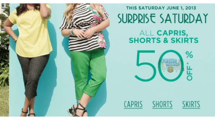 Penningtons Canada: 50% Off Capris, Shorts & Skirts Today Only
