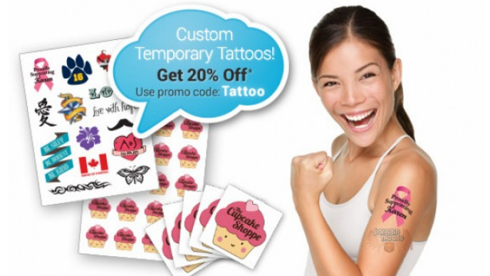 Sticker You Canada Promo Code: 20% Off Custom Temporary Tattoos