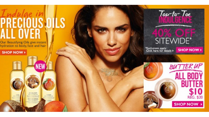 The Body Shop Canada: Save 40% Online Only