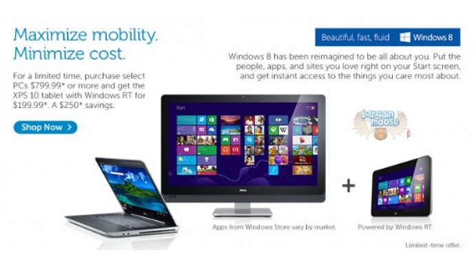 Dell Canada: $250 Off XPS 10 Tablet With Purchase of Select PCs (Now $200)