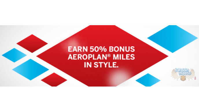 Air Canada: Get 50% Bonus Aeroplan Miles