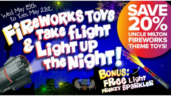 Mastermind Toys Canada: Save 20% on Fireworks Themed Toys