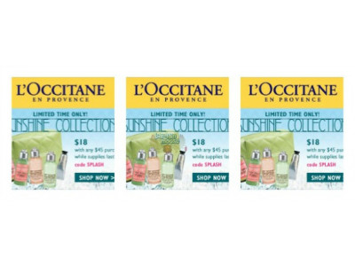 L'Occitane Canada Promo Code: $18 For the Summer Ready Collection With Purchase