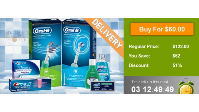 Wagjag Canada: $60 For Oral-B Electric Toothbrush & Oral Care Product Pack